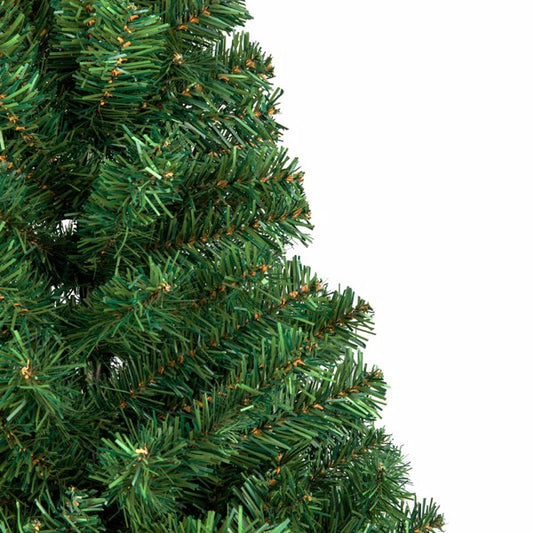 8FT Green PVC Artificial Christmas Tree with Metal Stand – Full Size Xmas Tree for Home, Office & Party Decoration