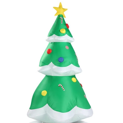 6.9FT Lighted Inflatable Christmas Tree with Built-in LED Lights for Outdoor Yard & Garden Decoration