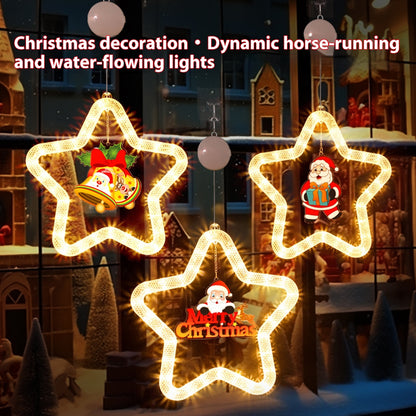 LED Christmas Star Window Light – Festive Hanging Decoration